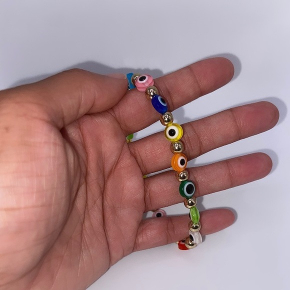 Evil Eye Y2K Inspired Anklet - Picture 10 of 10